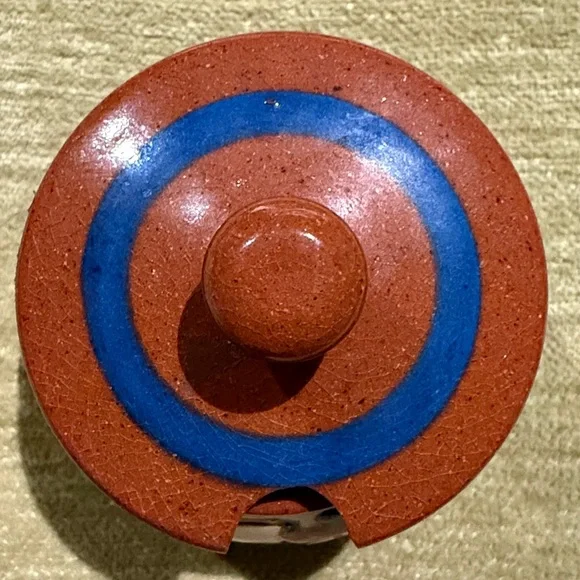 Motto Ware or Cottage Ware Jam Jar / Miniature Sugar Bowl Torquay Devon England - Picture 8 of 11